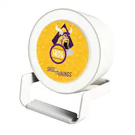 Keyscaper - Minnesota Vikings Night Light Charger with Bluetooth Speaker - White