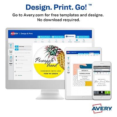 Design. Print. Go!™  
Go to Avery.com for free templates and designs. No download required.  

AVERY - Design & Print  

Pureapple Bread  
HANDMADE WITH LOVE FROM THE GRADIN  

SWEETENED  
OUTSTANDING  
FROM THE GRADIN