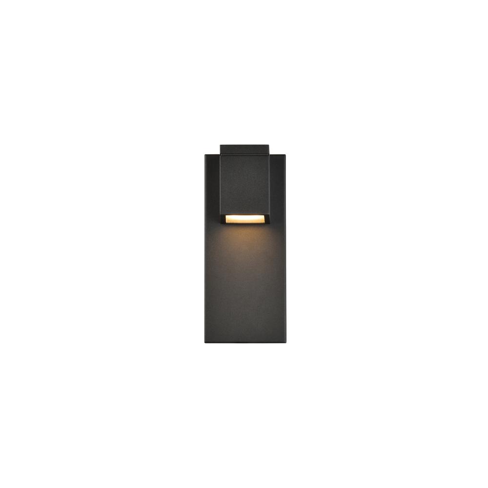 Angle. Living District - Raine Integrated LED wall sconce in black - Black.