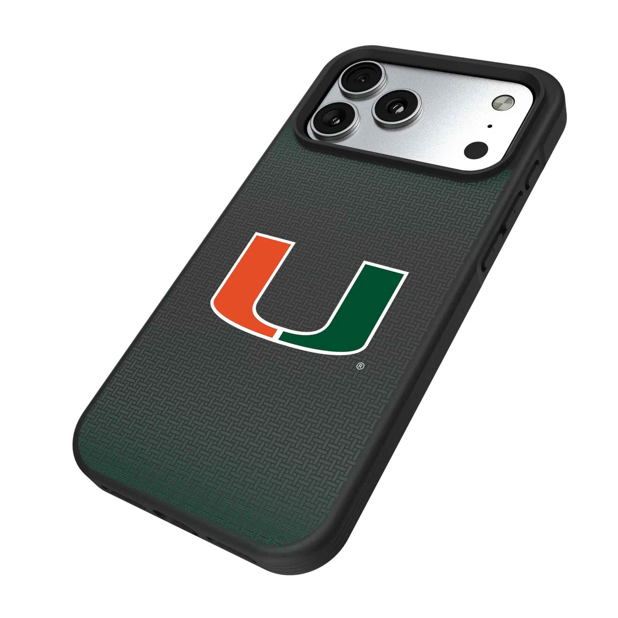 Alt View 1. Keyscaper - Miami Hurricanes Bump Case with 8.2ft Drop Protection - 16 - Black.