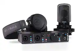 Arturia - Minifuse Recording Pack with Audio Interface, Microphone, Headphones, XLR Cable - Black