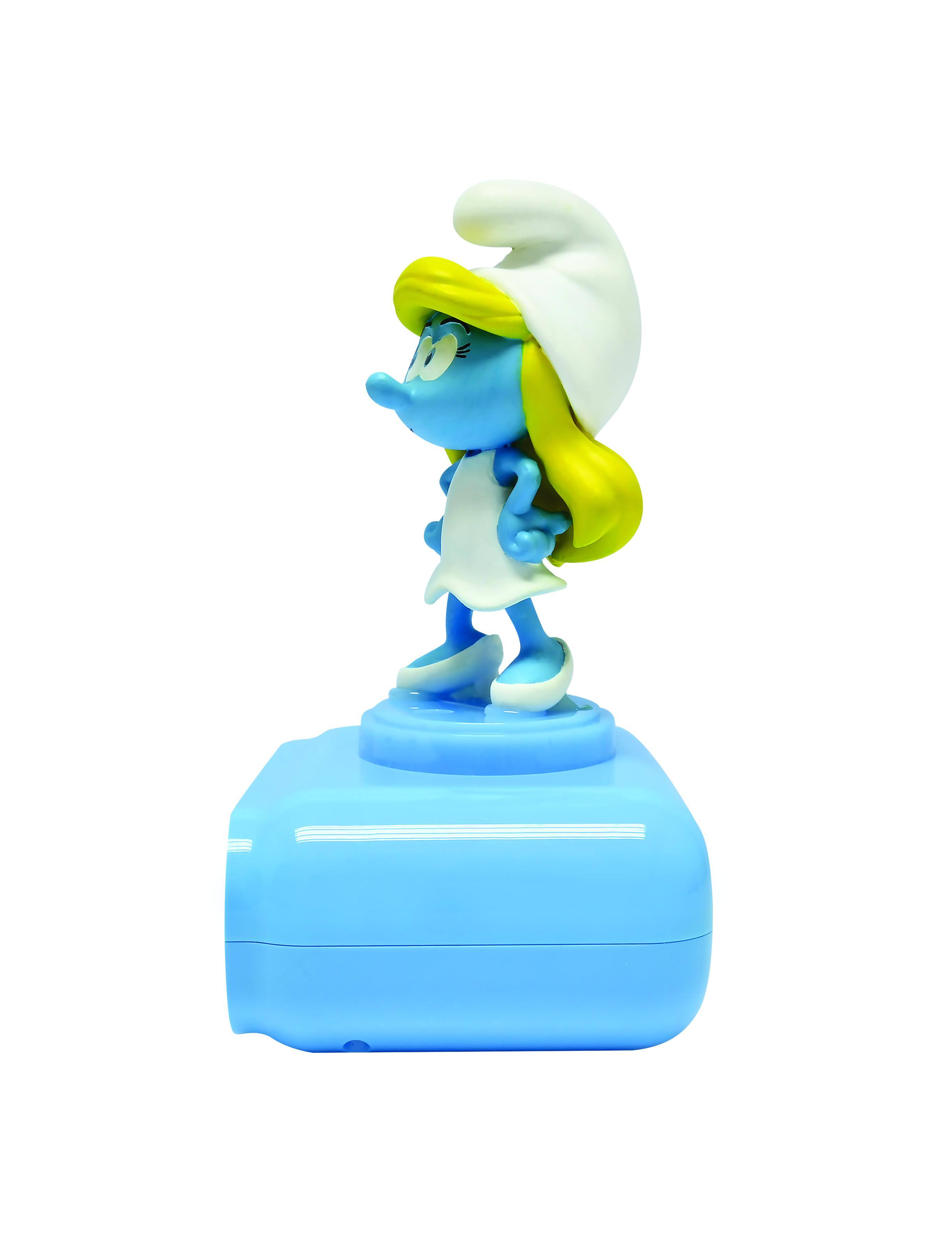 Alt View 9. Lexibook - Smurfs Ette Night Light Alarm Clock with Sounds - BLUE.