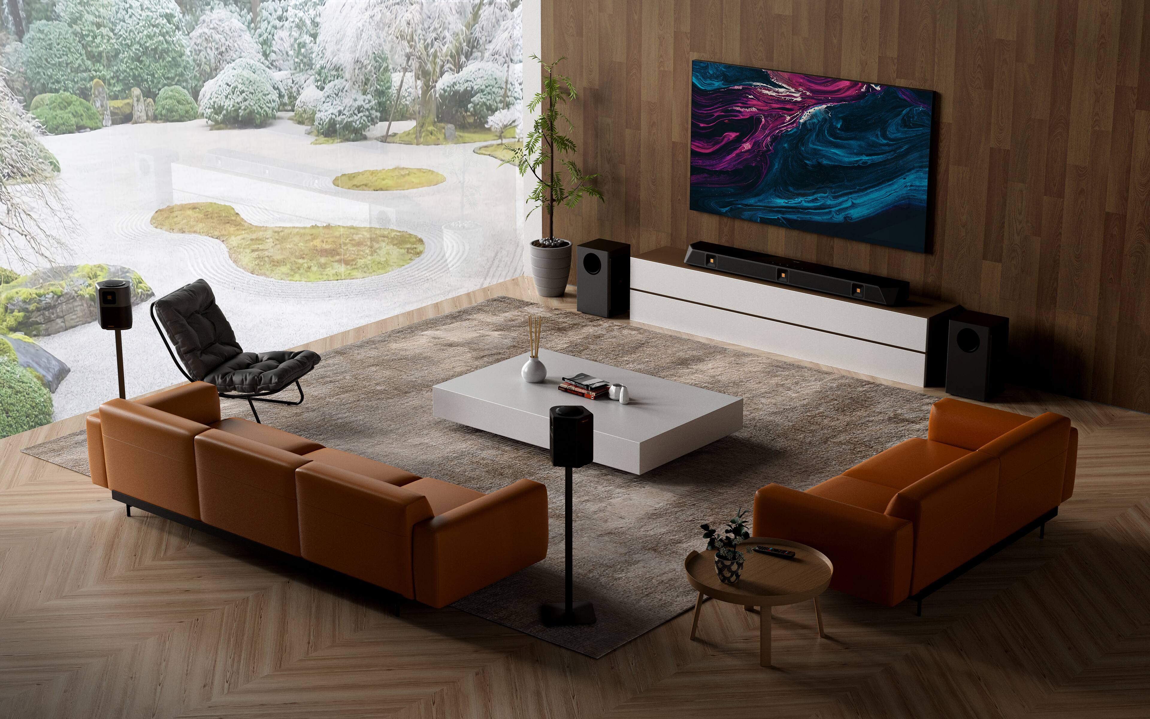 Alt View 18. Nakamichi - Nakamichi - DRAGON 11.4.6 3000W Soundbar System with 2 x Dual-Opposing 8" Subwoofers, Dolby Atmos and DTS:X Pro - Black.