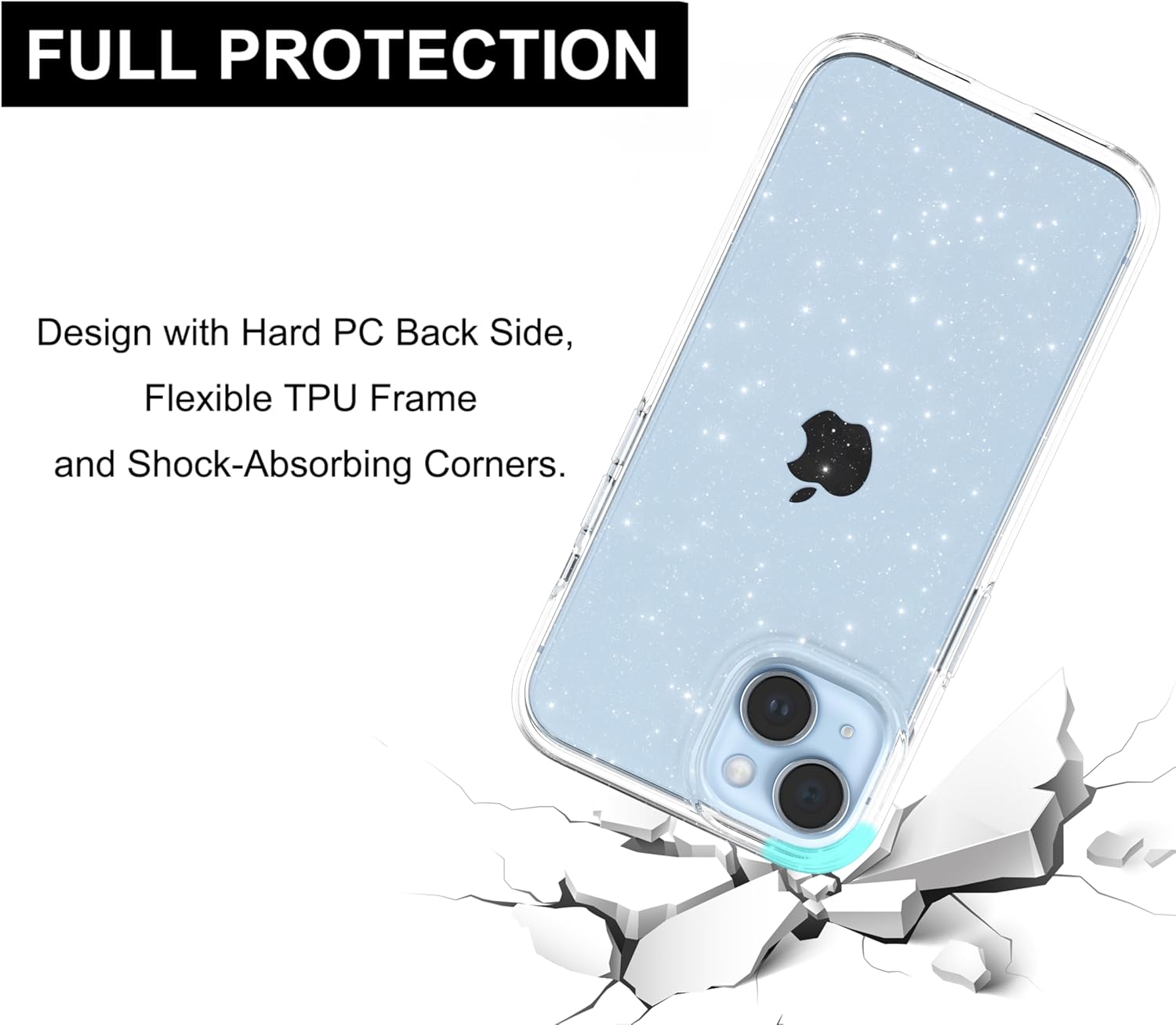 FULL PROTECTION
Design with Hard PC Back Side, Flexible TPU Frame and Shock-Absorbing Corners.
