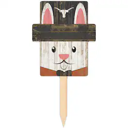 Fan Creations - Texas Longhorns 16" x 19" Easter Bunny Yard Stake - Multicolor
