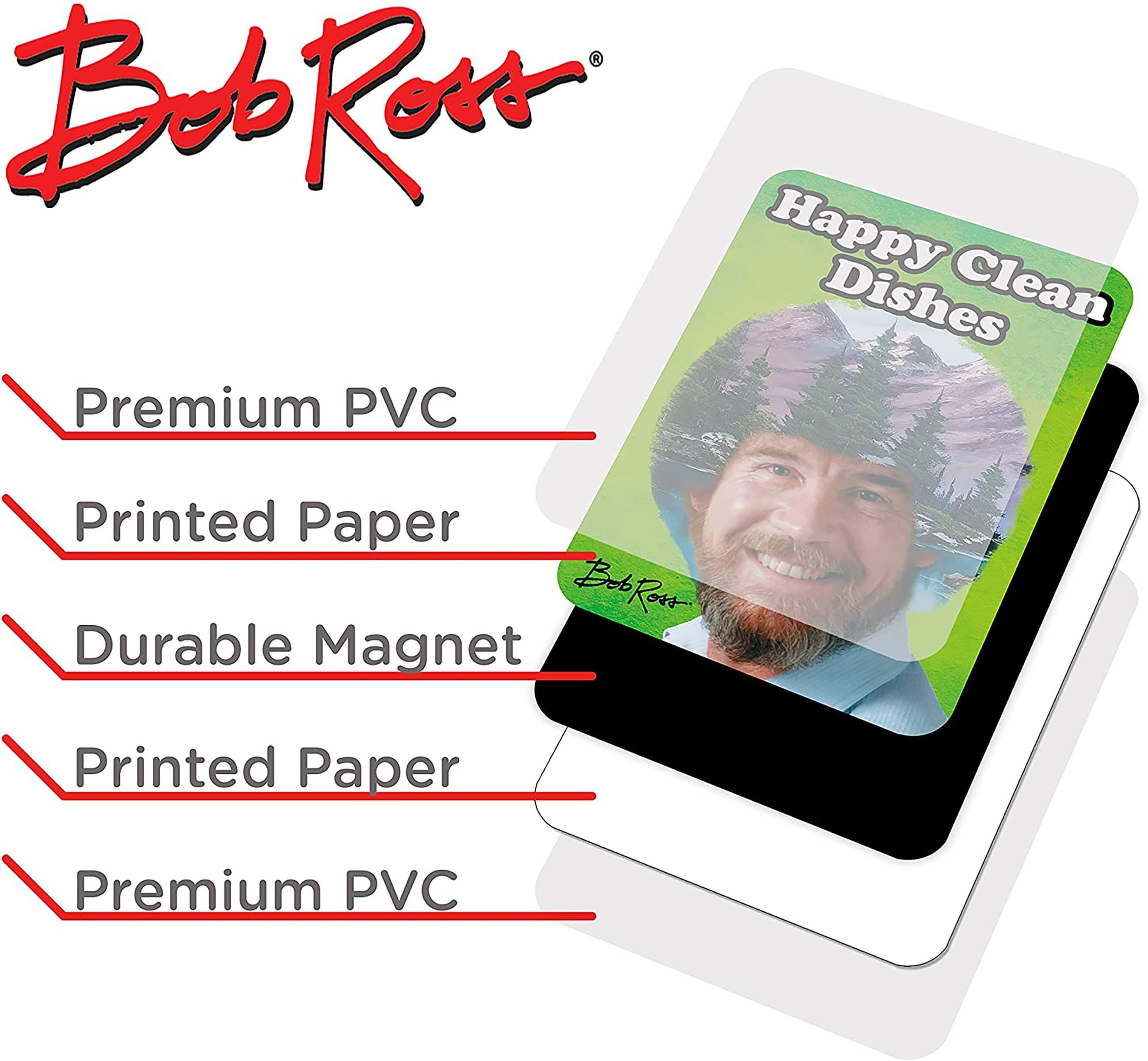 Bob Ross®

Premium PVC  
Printed Paper  
Durable Magnet  
Printed Paper  
Premium PVC  

Happy Clean Dishes