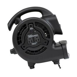 XPOWER - P-80A 600 CFM Multi-Purpose Mini Air Mover, Utility Fan, Dryer, Blower - Black