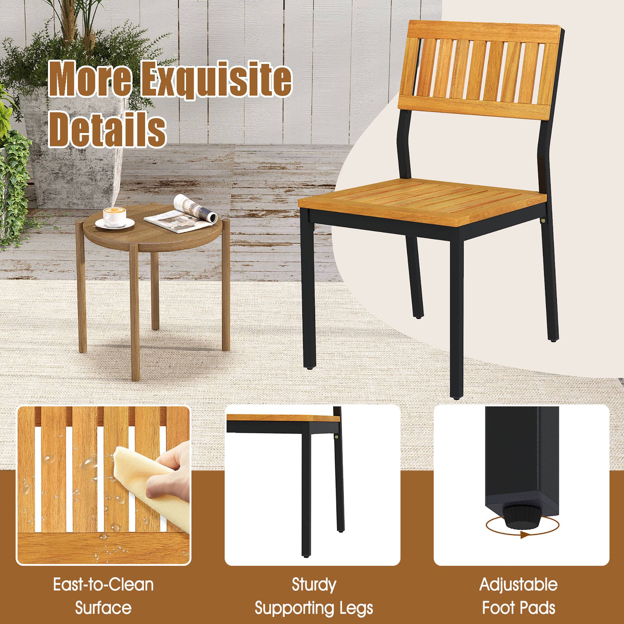 More Exquisite Details

East-to-Clean Surface

Sturdy Supporting Legs

Adjustable Foot Pads