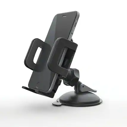 Front. Bracketron - Suction Mount Phone Holder for Most Cell Phones - Black.
