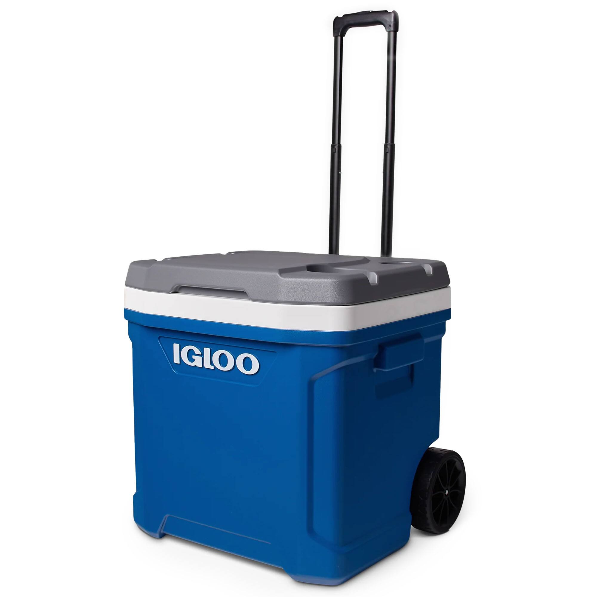 Alt View 1. Igloo - IGLOO Latitude 60 Qt Roller Cooler, Blue - Blue.