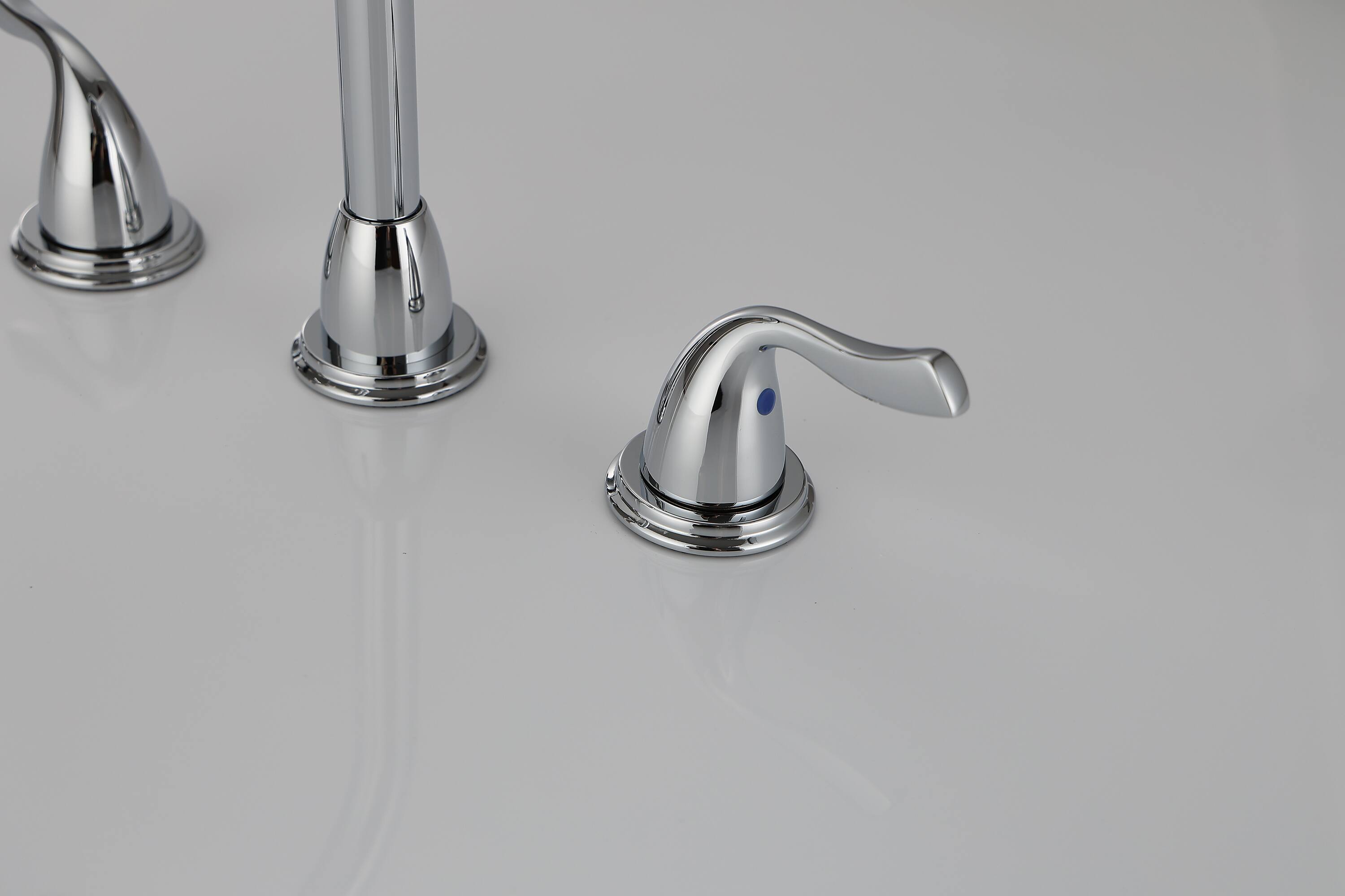 Alt View 4. Bothwa Home - Bothwa Home Bathroom Faucet For bathroom Sink  With Two Handles And Supply Lines BC011-C-B07 - Chrome.