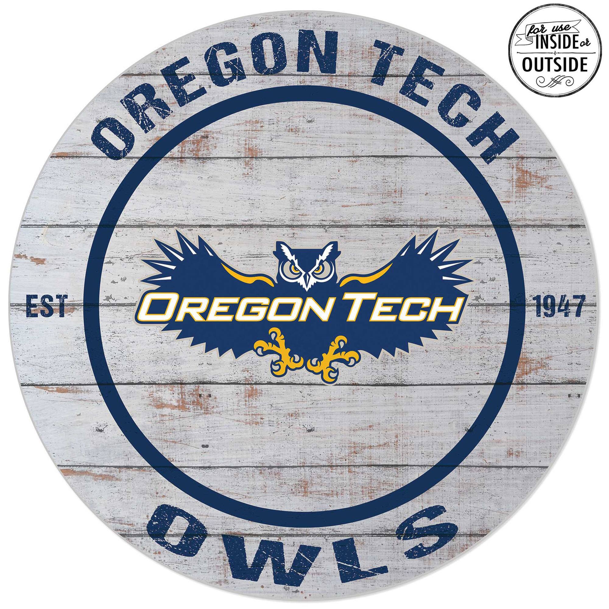 Oregon Tech  
EST 1947  
OWLS  

For use INSIDE or OUTSIDE