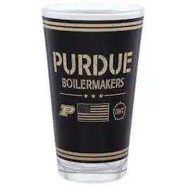 Indigo Falls - Purdue Boilermakers 16oz. OHT Military Appreciation Pint Glass - Multicolor