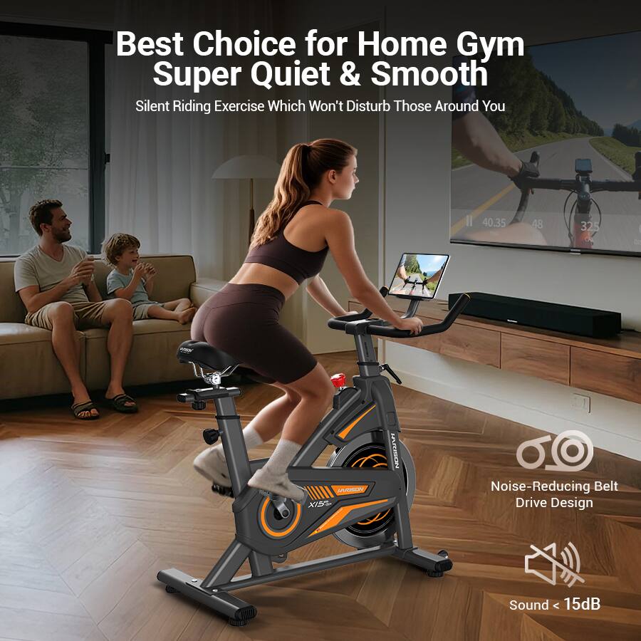 Best Choice for Home Gym  
Super Quiet & Smooth  

Silent Riding Exercise Which Won't Disturb Those Around You  

Noise-Reducing Belt Drive Design  
Sound < 15dB