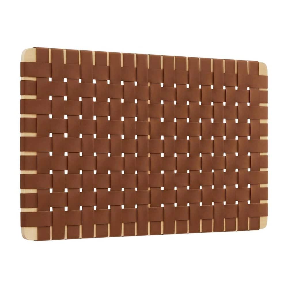 FurniFact - Vegan Leather Twin Headboard Wall-Mount withTexture and Durable Finish - Brown price history on PriceWatchPro