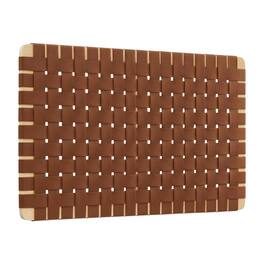 FurniFact - Vegan Leather Twin Headboard Wall-Mount withTexture and Durable Finish - Brown