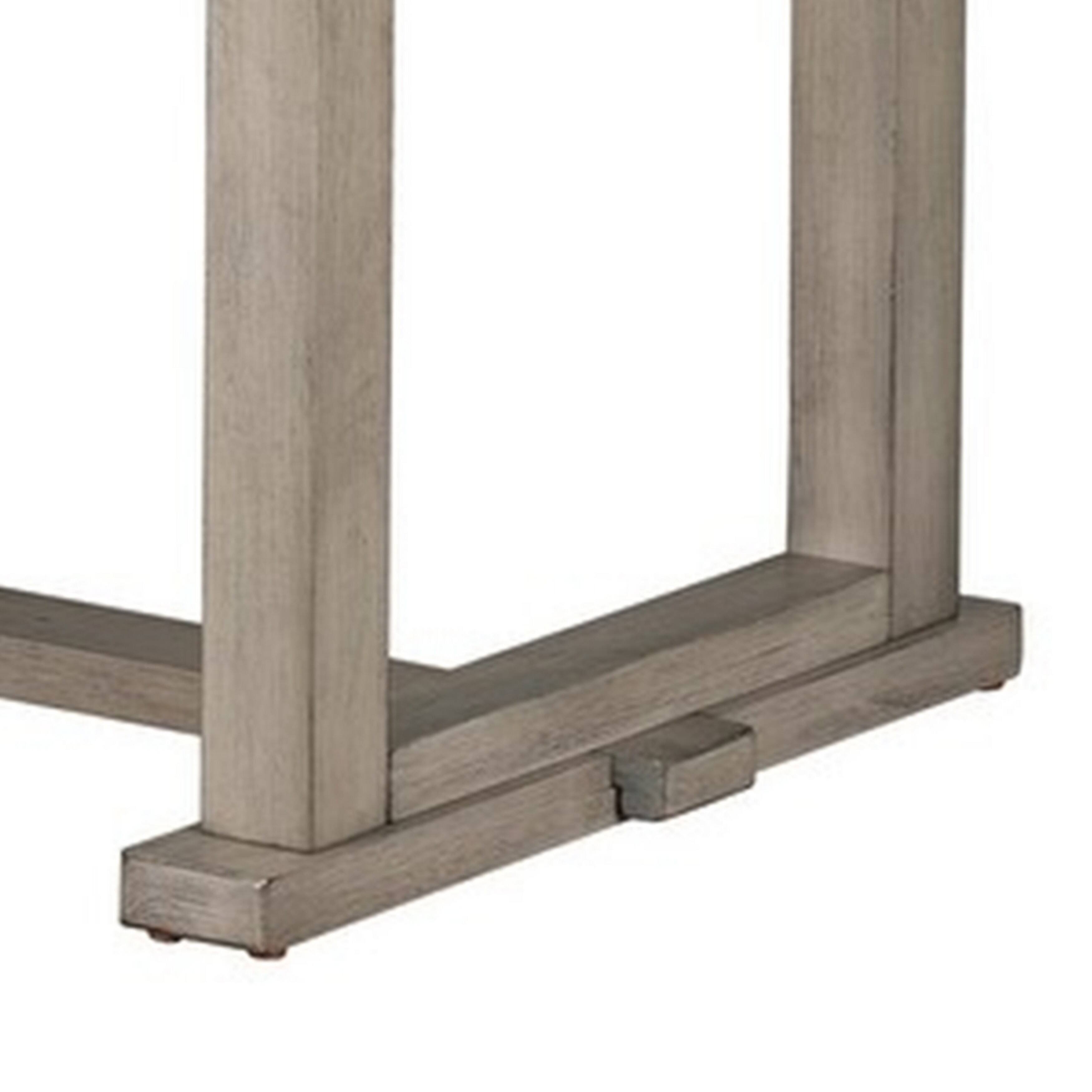 Alt View 3. Manhattan Lane - Lais 60 Inch Dining Table, Rectangular, Diamond Wood Grain Pattern, Gray - Gray.