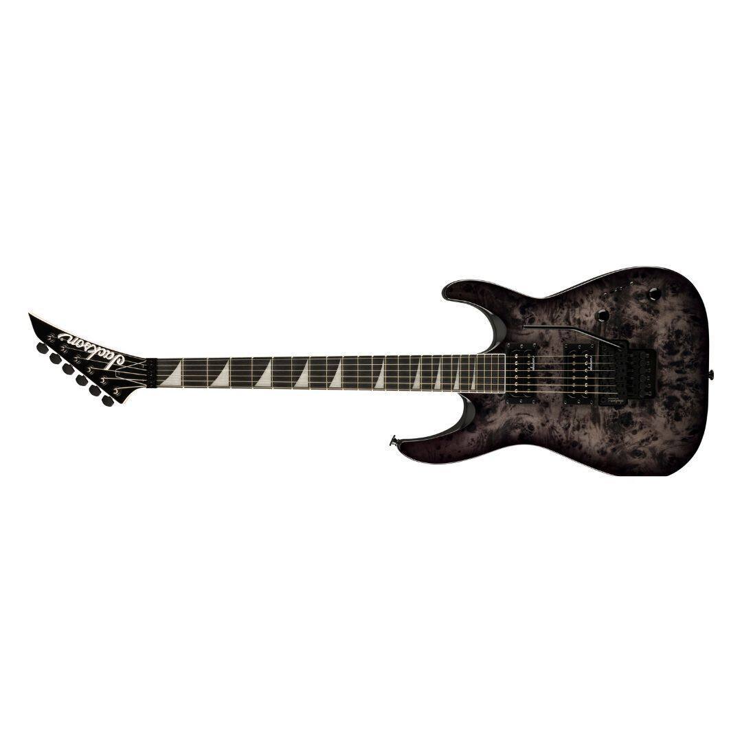 Angle. Jackson - Jackson JS Series Dinky JS32 DKAP Electric Guitar - Transparent Black Poplar.