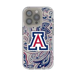 Keyscaper - NCAA - Arizona Wildcats iPhone Paisley Design Clear Case - 16e - Multicolor
