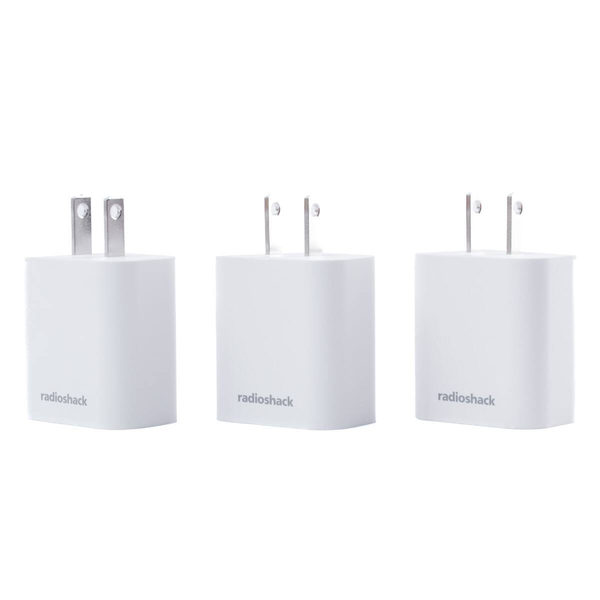 RadioShack - Three Pack Type C Wall Charger 20W White 2733358