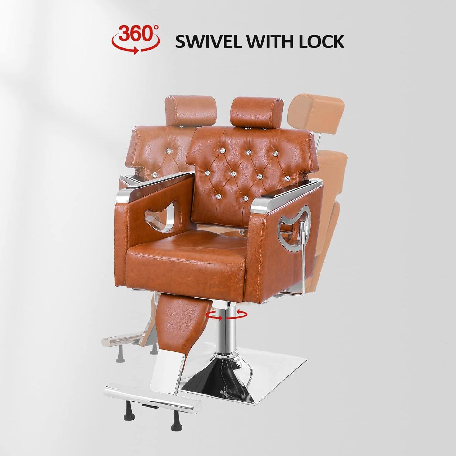 360° SWIVEL WITH LOCK