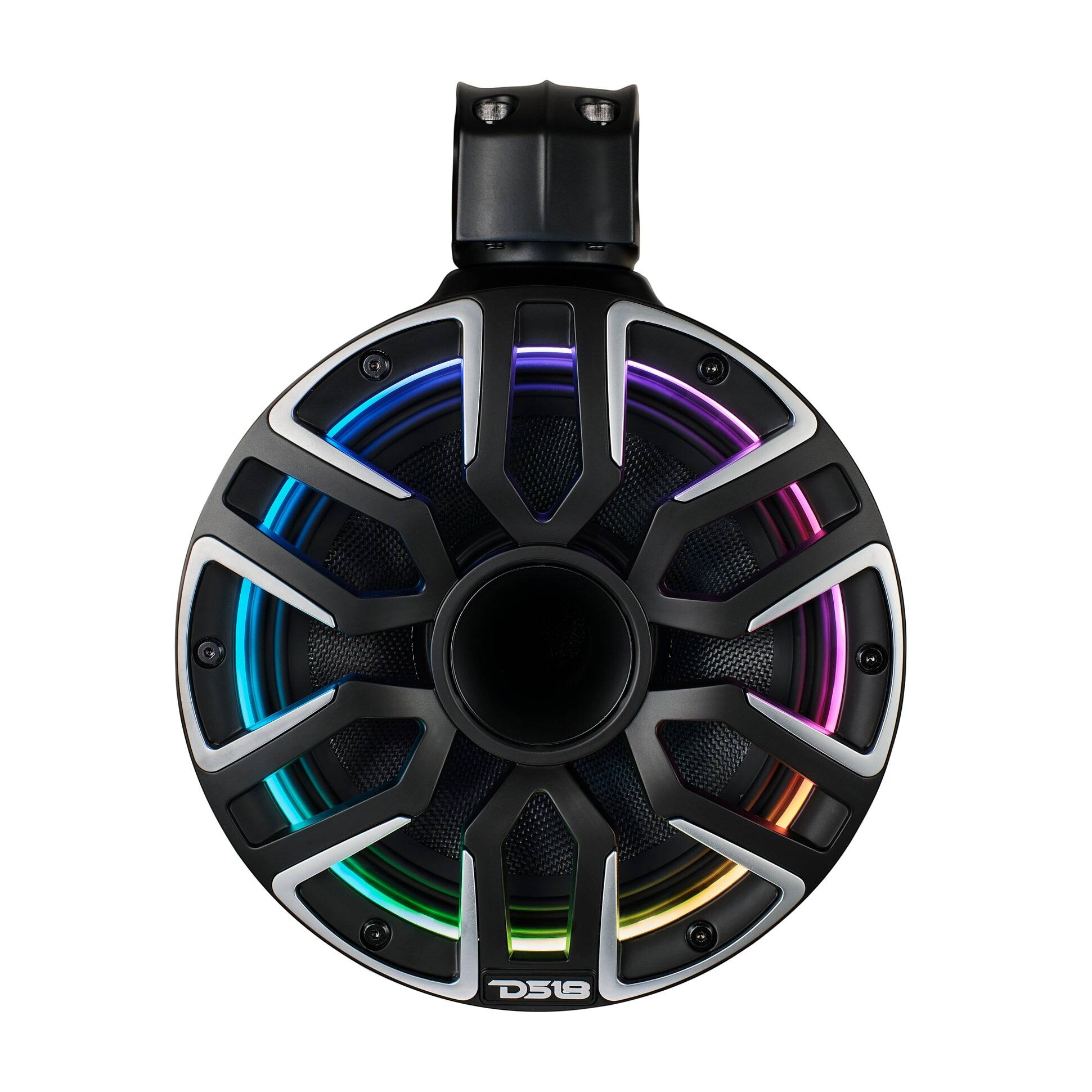 Alt View 1. DS18 Audio - 8" Marine Tower Speaker With Kevlar Cone, Compression Driver and Neodymium Magnet | 200W RMS 4-Ohm - Black.