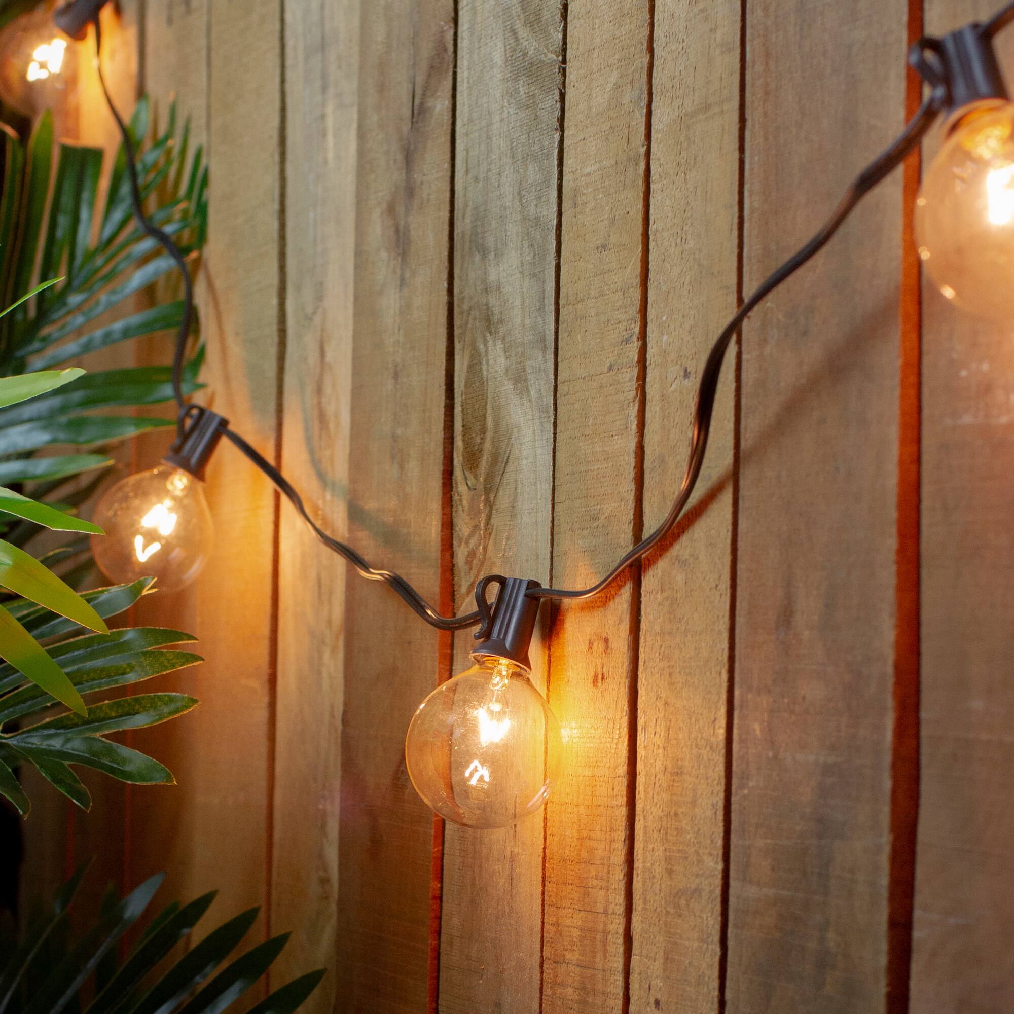 Alt View 3. Northlight - G50 Globe Christmas String Lights - 9' Black Wire - 20ct - Black.