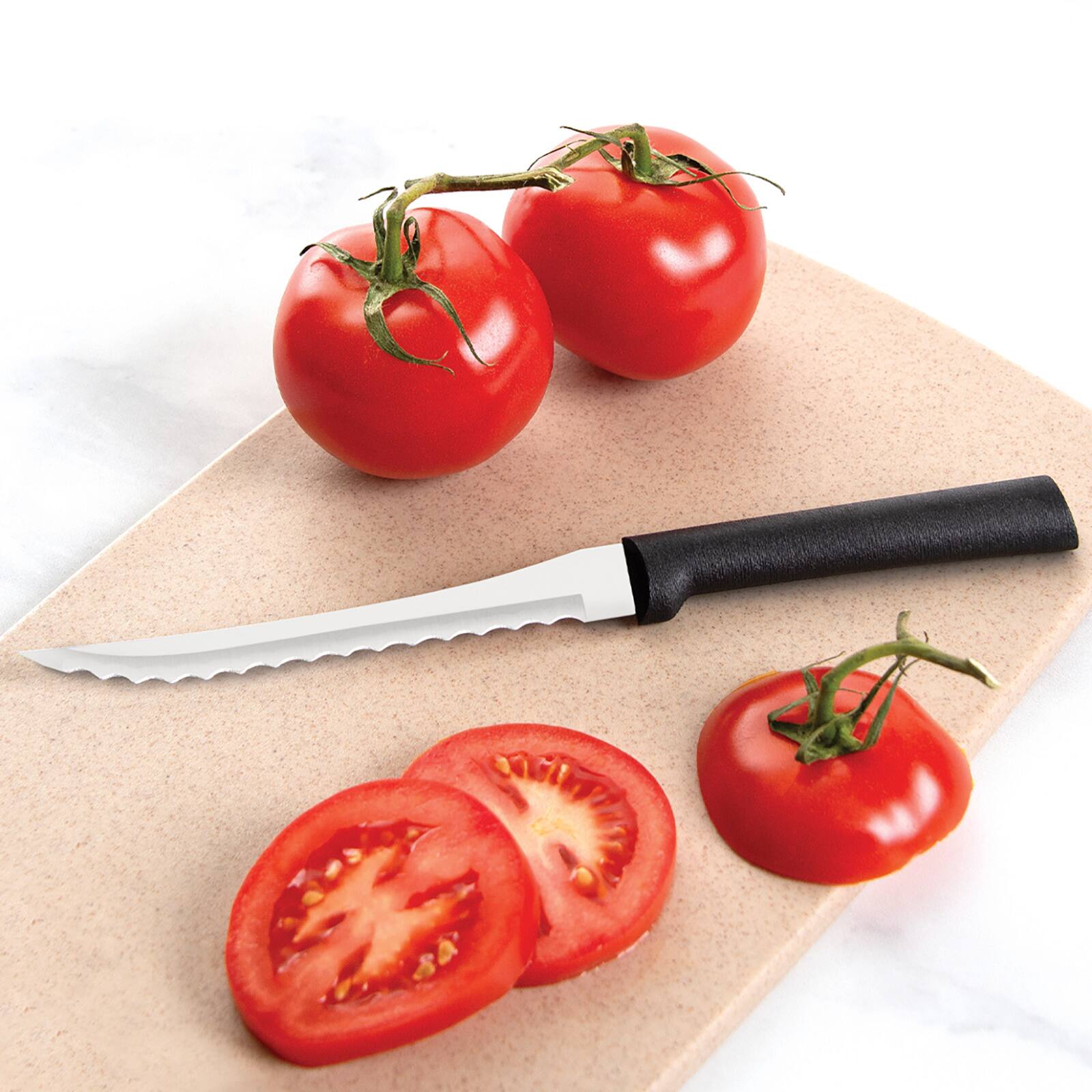 Alt View 5. Rada - 3 Piece Cooking Essentials Knife Set with Gift Box, Black Handless, Set of 2 - Black.