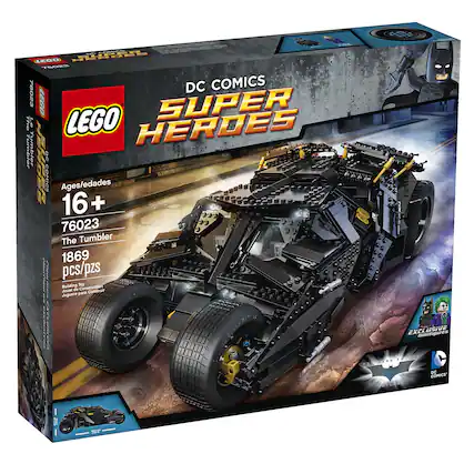 LEGO DC COMICS SUPER HEROES
Ages/edades 16+
76023 The Tumbler
1869 pcs/pzs
Building Toy Jouet de Construction Juguete para Construir
EXCLUSIVE miniature
DARK KNIGHT
COMICS