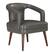 Angle. OSP Home Furnishings - Mason Accent Reception Chair - Pewter.