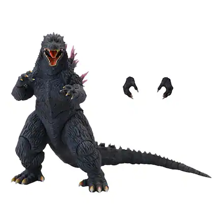 Front. Hiya - Godzilla Millennium (1999) 7-Inch Action Figure - Black.