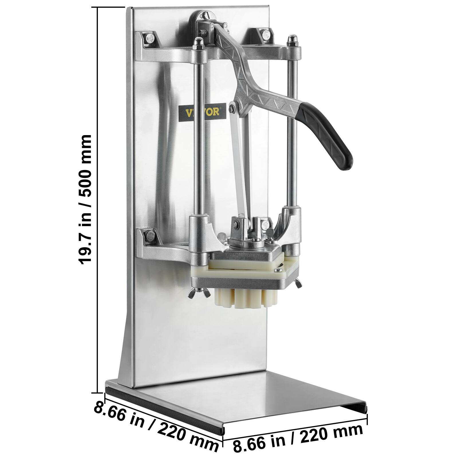 19.7 in / 500 mm

8.66 in / 220 mm

8.66 in / 220 mm