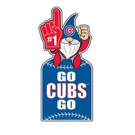 Evergreen Enterprises - Chicago Cubs 30" Metal Gnome 3-in-1 Outdoor Yard Sign - Multicolor