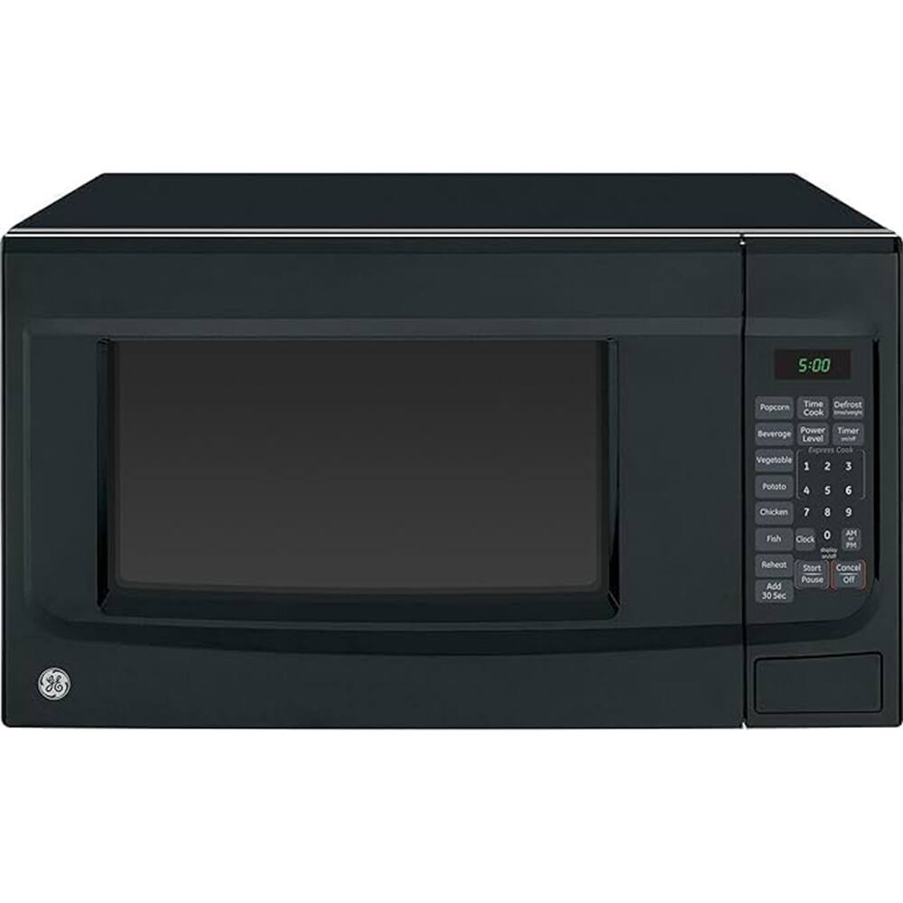 5:00 Popcorn Time Defrost Cook -on Power Timer Beverage Level Express Cook Vegetable 1 2 3 Potato 4 5 6 Chicken 7 8 0 AM Fish Clock PM - Reheat Short Cancel Pause Off Add 30 Sec