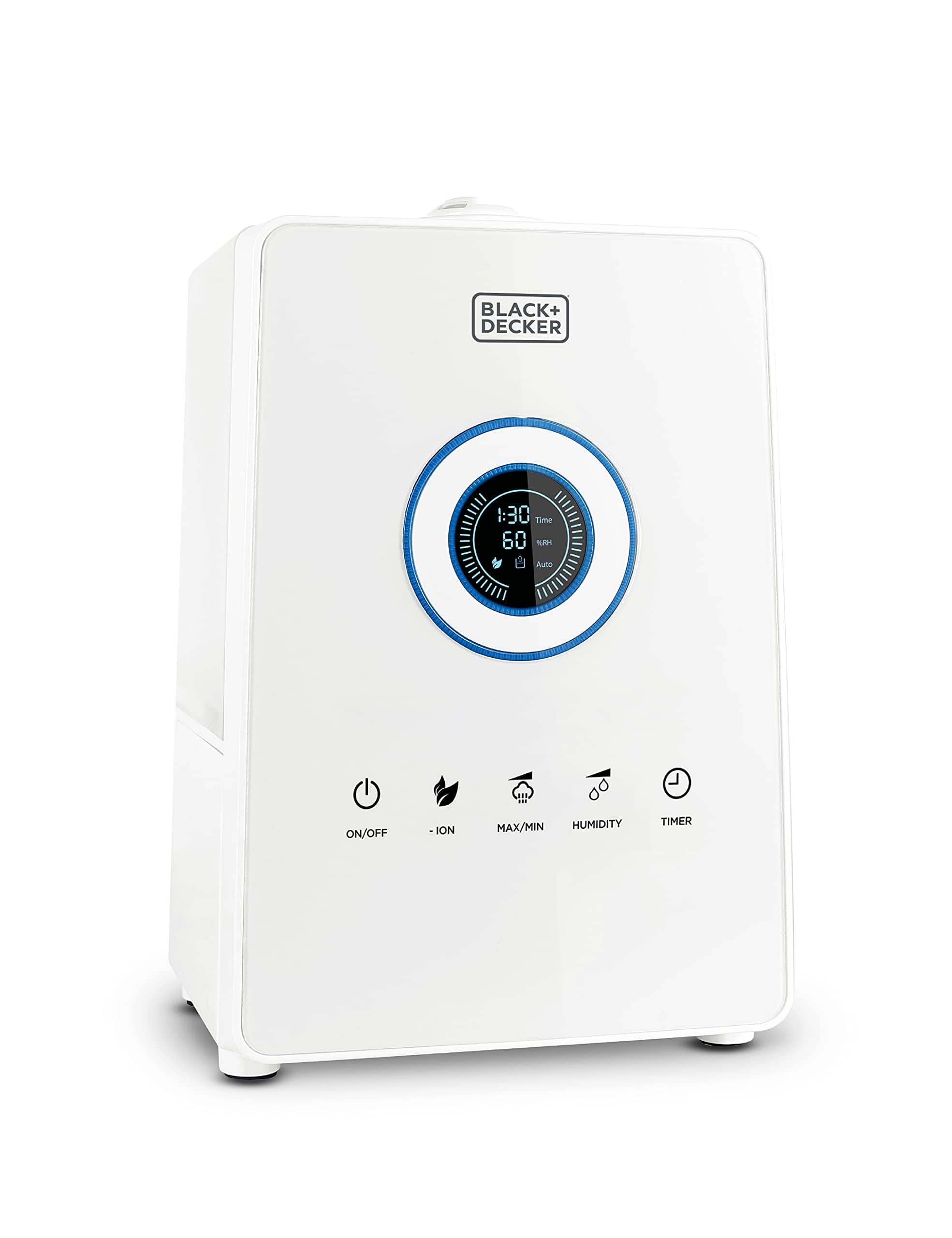 Black+Decker - 1.45 Gallon Cool Mist Ultrasonic Console Humidifier 600 Sq. Ft - White