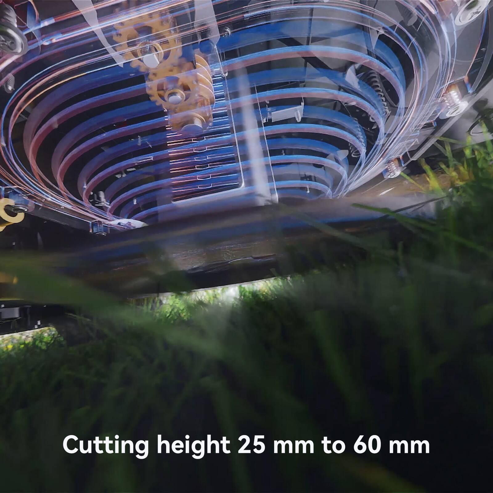 Cutting height 25 mm to 60 mm