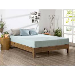 Hivvago - Full size Solid Wood Low Profile Platform Bed Frame - Natural