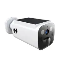 Night Owl - Solar Powered Wire Free 2K Security Camera with Spotlight and 2-Way Audio - White - Front_Zoom