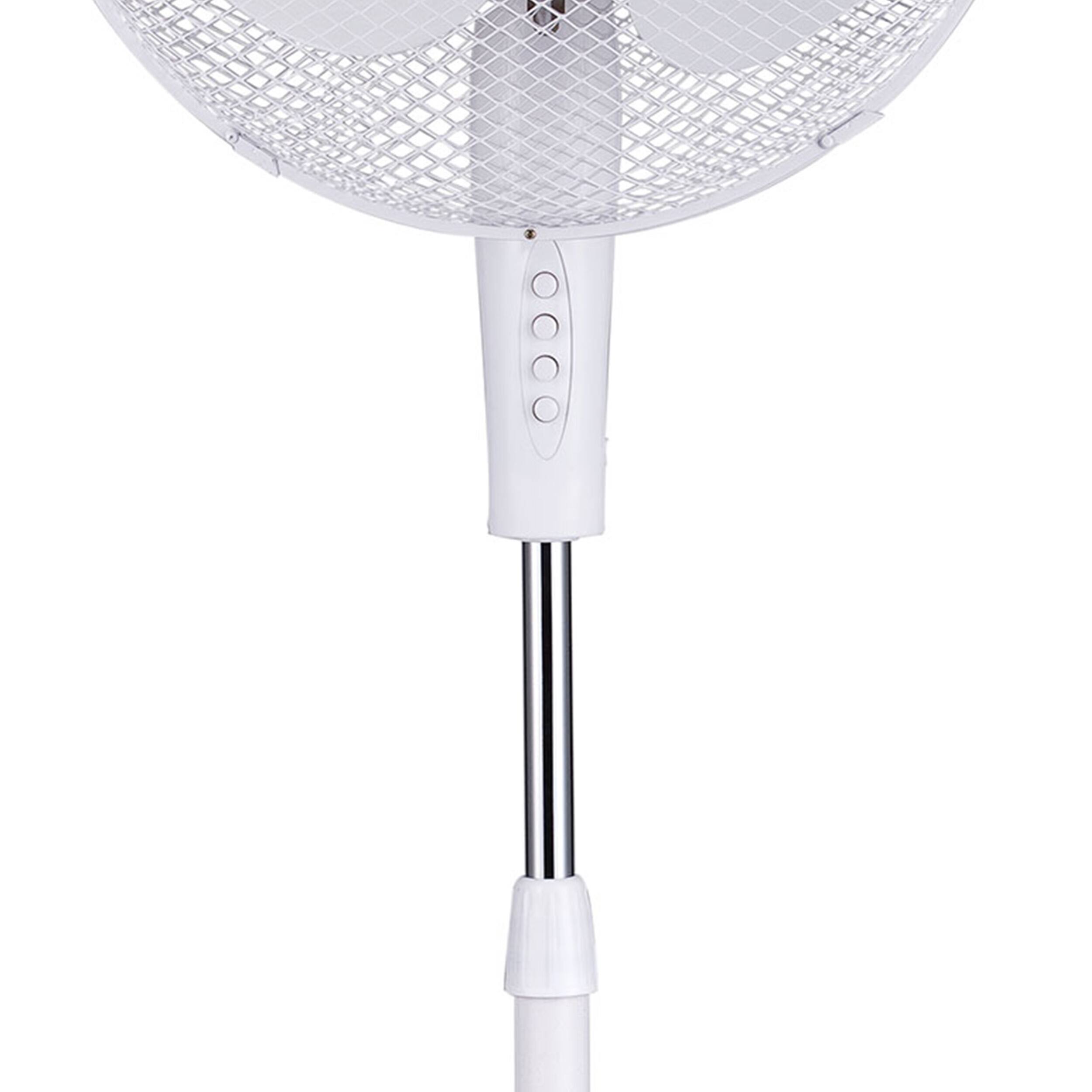 Alt View 3. Kool Zone - Kool Zone 16" Oscillating Fan- White - White.