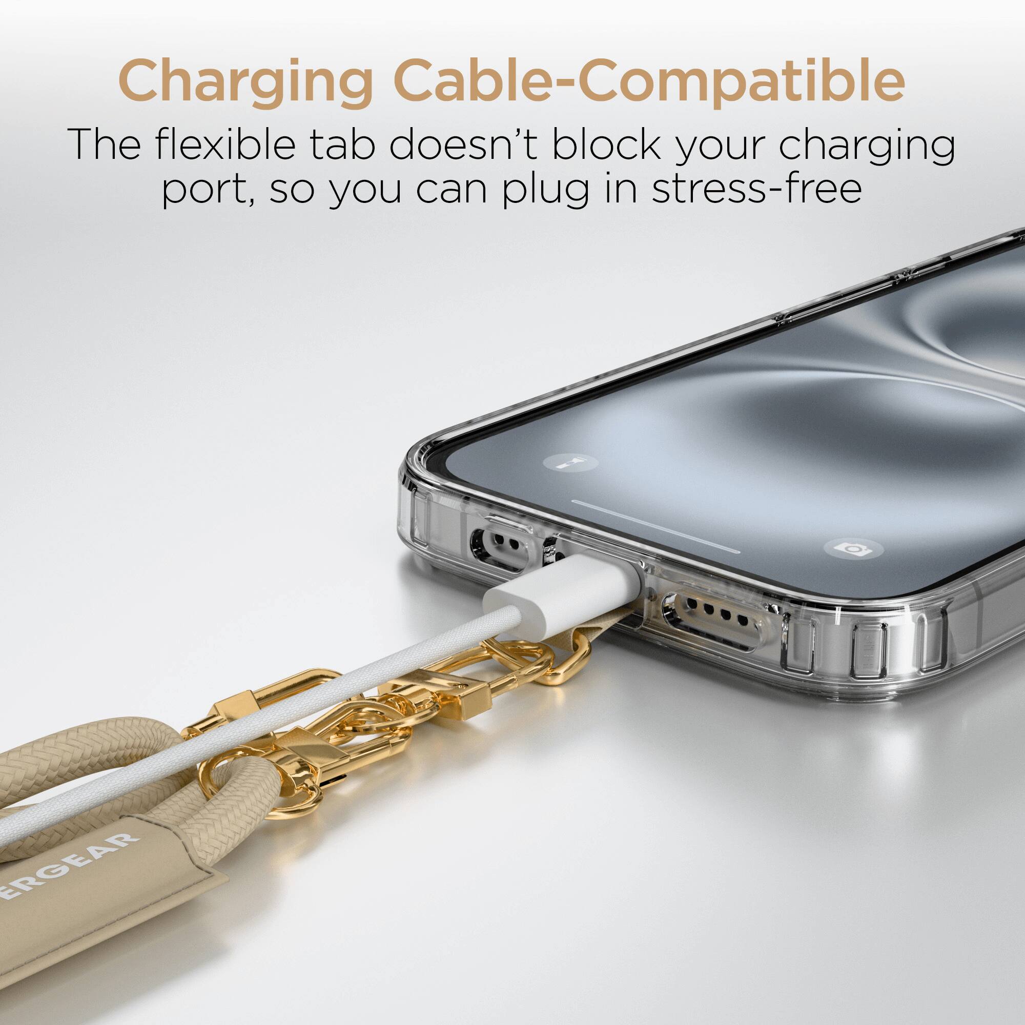 Charging Cable-Compatible

The flexible tab doesn't block your charging port, so you can plug in stress-free

ERGEAR