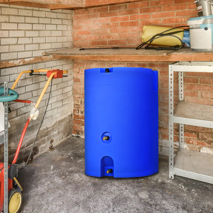 WaterPrepared 160 Gal Stackable Design Utility Water Tank w/ Large Cap ...