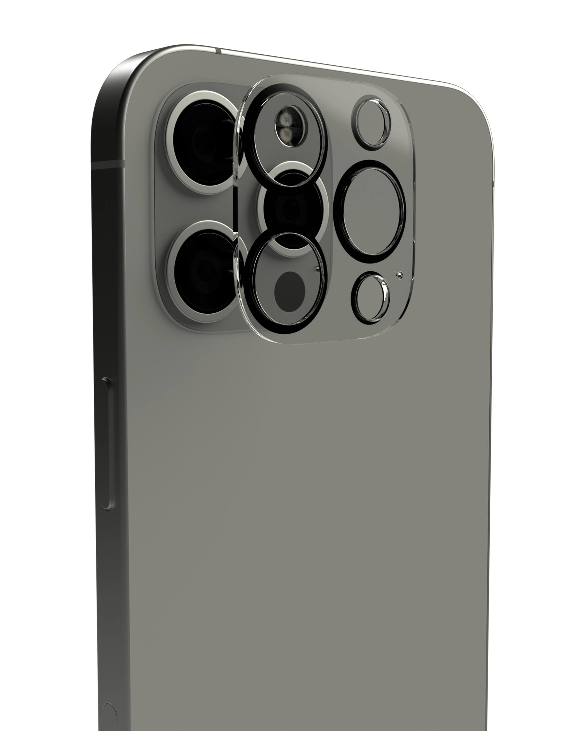 Alt View 4. Casper - Casper Camera Lens Protector Compatible For iPhone 12 Pro Max - Crystal Full Cover - Clear/Transparent.