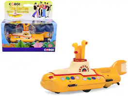 "The Beatles" Yellow Submarine with Sitting Band Member Figures Diecast Model by Corgi