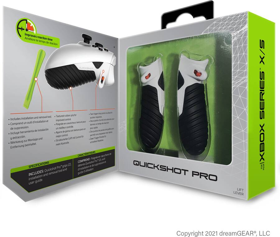 Bionik Xbox Series XS QuickShot Pro with Grips & Trigger Lock ...