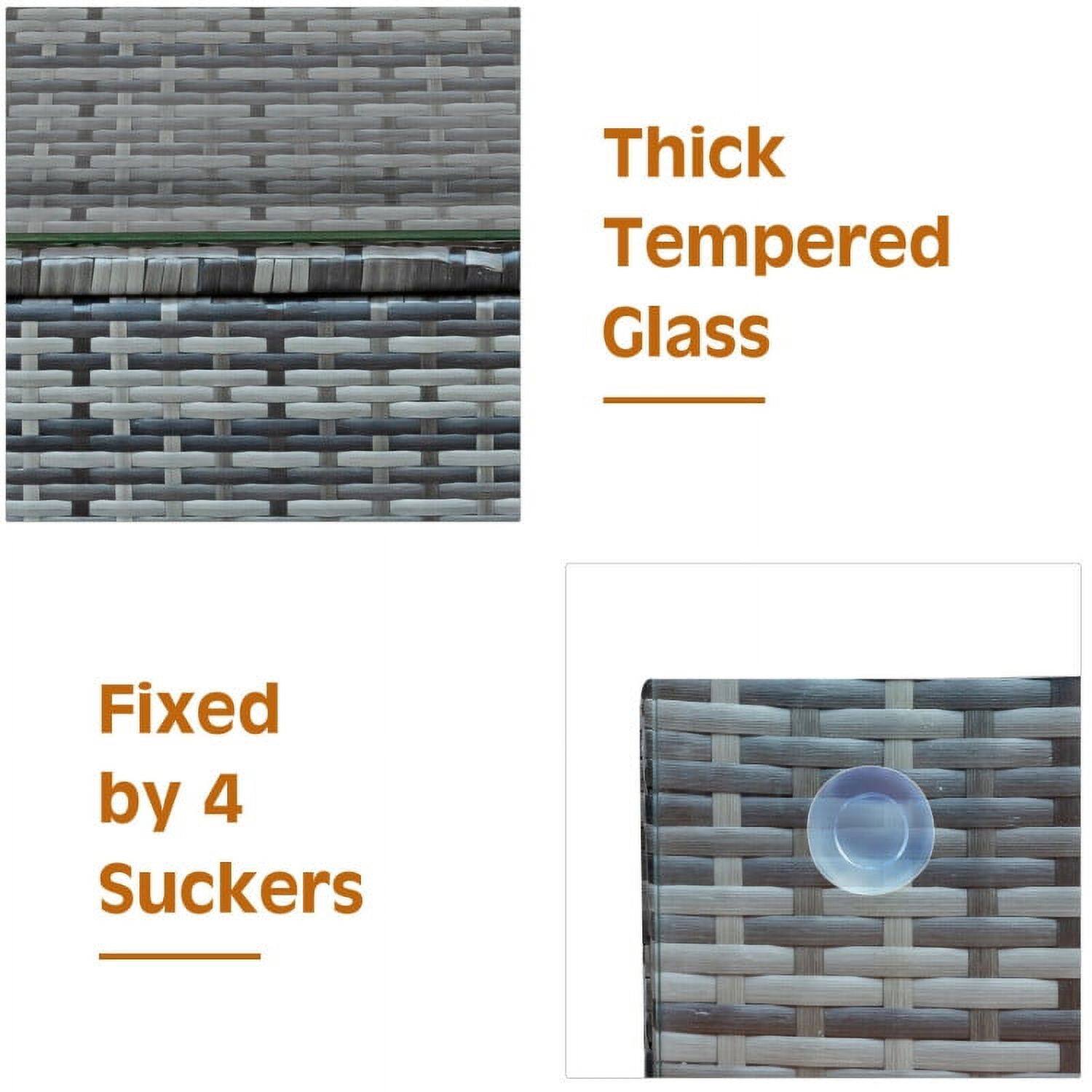 Thick Tempered Glass  
Fixed by 4 Suckers