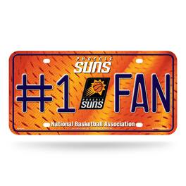 Rico Industries - Phoenix Suns NBA #1 Fan Metal License Plate Auto Tag - Multi