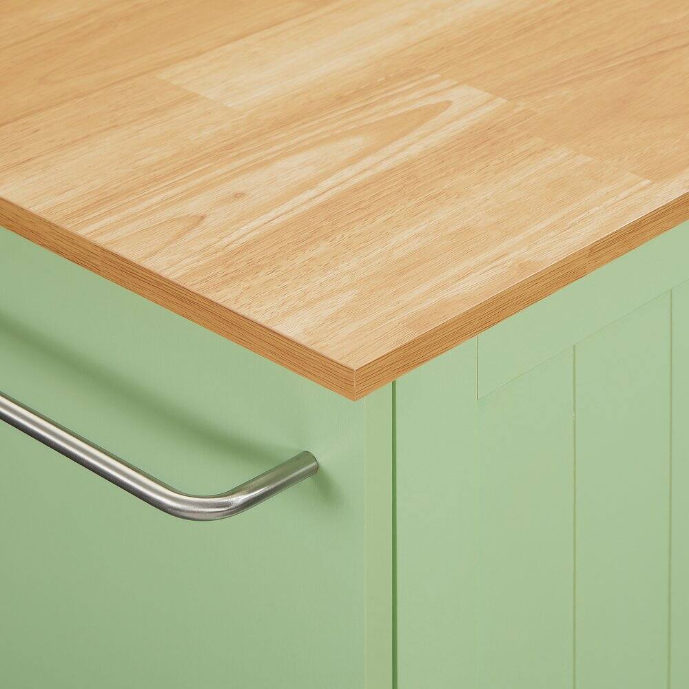 Alt View 9. Crosley Furniture - Stella Kitchen Cart - Mint.