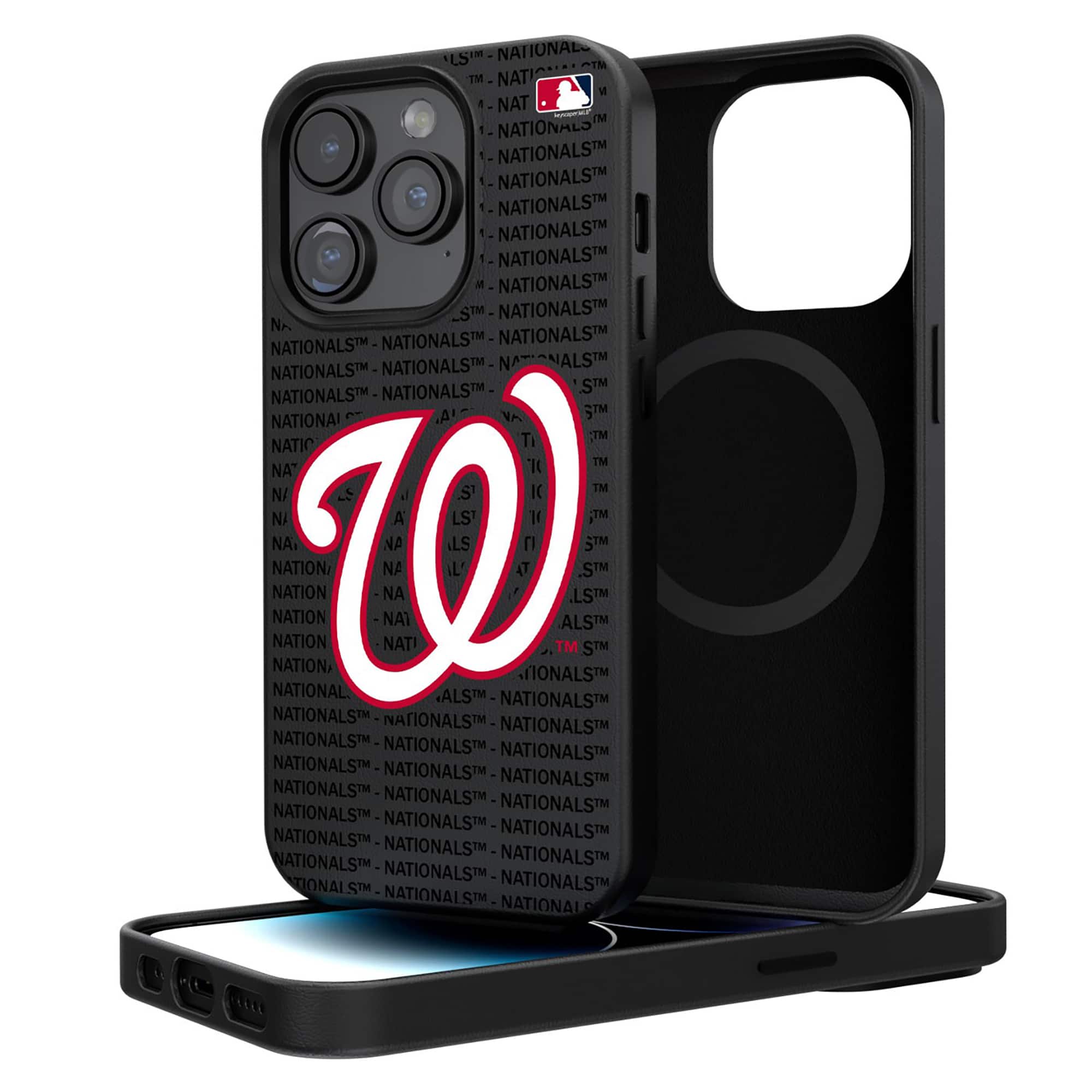 Keyscaper - MLB - Washington Nationals Primary Logo iPhone Magnetic Bump Case - 15 Pro Max - Black price history on PriceWatchPro