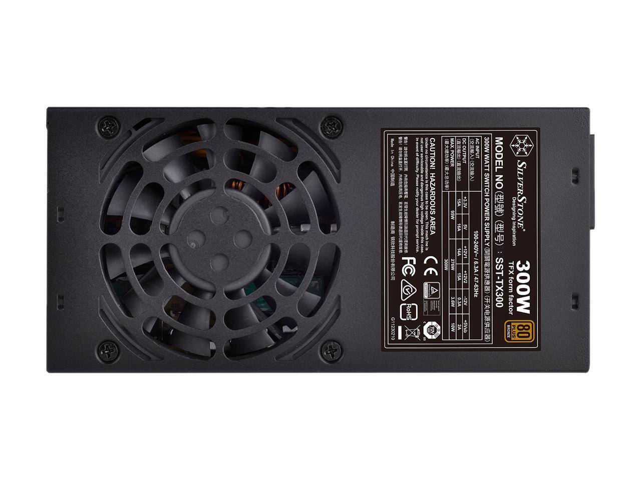 Rode S China  
G11230210 I 1  
RoHS I JUNN MAX S DC AC CAUTION!  
OUTPUT INPUT POWER  
HAZARDOUS AREA  
15A VE.C+  
95 for  
100-240V-  
14A IVEN CE MODE  
276W  
6.3  
1SA Z+  
D 47-63Hz  
MOT AZ.O  
-2V  
TOM  
noW  
2 QRAS+  
$ 300W  
WATT  
MODEL SWITCH  
NO SILVERS  
POWER  
Designing STONE SUPPL  
Inspiration  
TFX SST-TX300  
form factor  
300W  
NOVOWS PLUS  
80

MODEL NO  
SILVER STORE  
Designing with inspiration  
300W  
TFX SST-TX300  
form factor  
80  
CAUTION HAZARDOUS AREA  
DC OUTPUT  
AC INPUT  
300WATT SWITCHING POWER SUPPLY  
100-240V  
47-63Hz  
15A  
12V  
25A