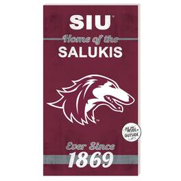 Jardine - Southern Illinois Salukis 11'' x 20'' Home Of The Sign - Maroon
